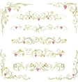 Wine design borders vector image