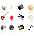 Music icon set vector image