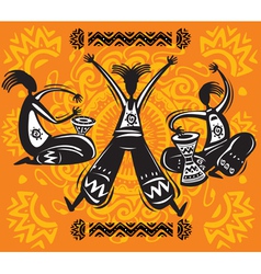 Dancing figures vector image