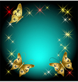 Butterflies and stars vector image