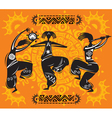 Dancing figures vector image