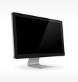 Black lcd screen sideview vector image