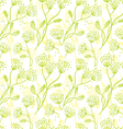 Seamless floral pattern vector image