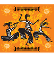 Dancing figures vector image