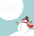 Snowman vector image