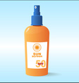 Sunscreen vector image