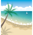 Tropical beach vector image
