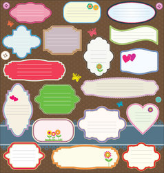 Gift tag and sticker vector image