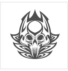 White demon face Royalty Free Vector Image - VectorStock