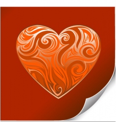 Valentine card design vector image