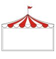 Tent sign vector image