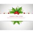 Holly back vector image