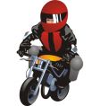 Motorcycle racer vector image