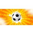 Grunge soccer background vector image