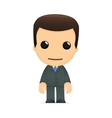 Funny cartoon boss vector image