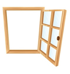 Single window frame vector image