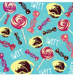 Vintage Confectionery Pattern Background Vintage Confectionery Pattern Background vector image