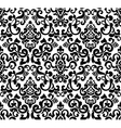 Black seamless pattern silhouette vector image