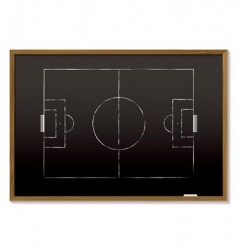 Football blackboard vector image