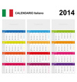 Calendar 2014 Italy Type 19 vector image