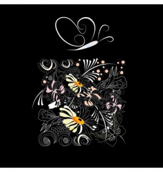 Greeting Christmas card vector image