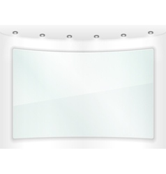 Transparent glass frame vector image