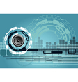 Music technology background vector image