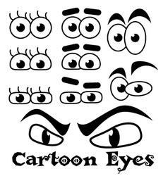 Cartoon eyeballs vector image
