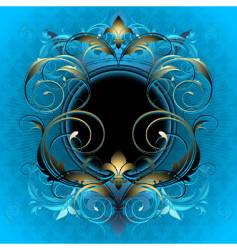 Ornamental shield vector image