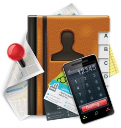 Vector address book xxl icon vector image