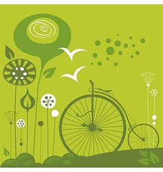 Penny Farthing Background vector image
