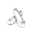 Ballerina shoes vector image