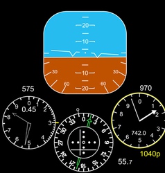 Cockpit control panel vector image