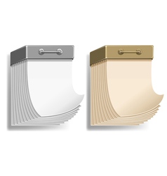 Tear-off paper calendars Tear-off paper calendars vector image