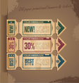 Old paper vintage banner design vector image