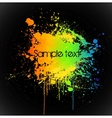 Color paint splashes Gradient background vector image