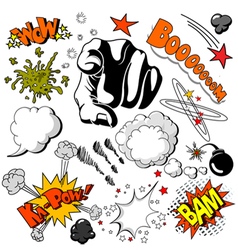 16 comic001 vector image