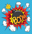 Boom Comic book explosion vector image