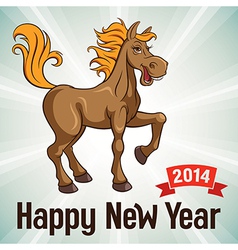New Year card vector image
