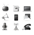 Communication icons vector image