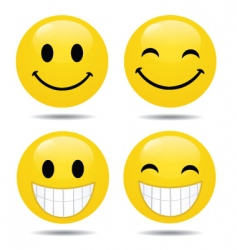 Smiley faces vector image