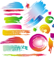 Ink and paint splatters vector image