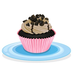 A cupcake vector image