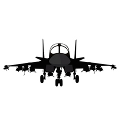 Military aircraft vector image