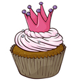 Cupcake vector image