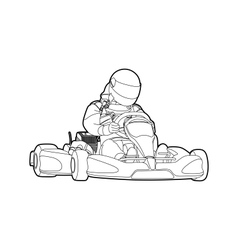 Karting vector image