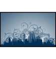 Abstract city design vector image