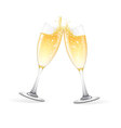 Glasses of champagne vector image