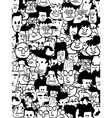 Crowd faces vector image