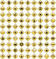 General signs and icons vector image